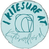 Surfing Kite Sticker by Kitesurfles.nl / Kitesurfles.com - The best kitesurfschool in The hague / Scheveningen, the Netherlands.