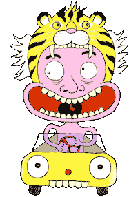 Fun Driving Sticker by Charlie Mars