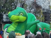Balloons Inflated Ahead of Macy's Thanksgiving Parade in New York