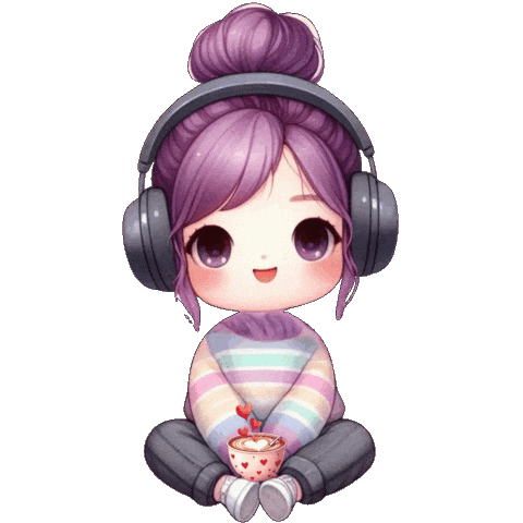 Coffee-Break Heart Sticker