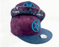 Capichecaps blue family purple cursed GIF