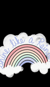 madewithchai rainbow lgbtq clouds shining GIF