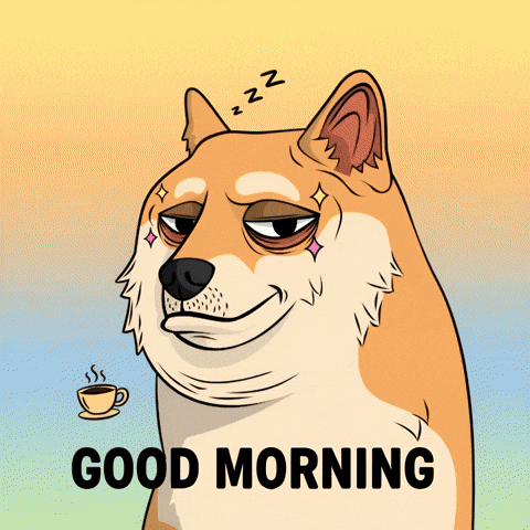 Tired Good Morning GIF by Doge Pound