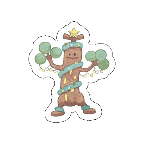 Christmas Tree Sticker by Pokémon