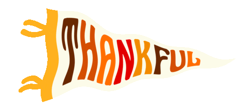 Be Thankful Give Thanks Sticker by SASSY SAV