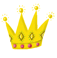 Queen King Sticker by curly_mads