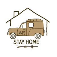 Stayathome Renault4 Sticker by nwpd