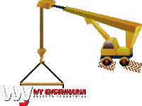 _wy_engenharia_ engenharia carga rigging grua Sticker