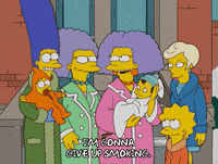 bart simpson smoking GIF