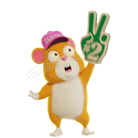 Number 2 Hamster Sticker by Grind