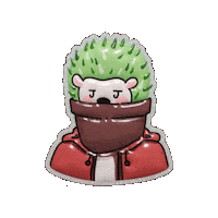 Hedgehog Peek Sticker by The LSD Hotel