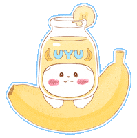 Sleepy Banana Sticker