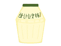 sucicrm idol korea banana milk Sticker