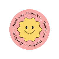 Thanks Happy Face Sticker by Uyu Beauty