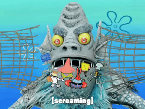 season 8 frozen face-off GIF by SpongeBob SquarePants