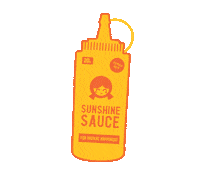 Sunshine Sauce Sticker by RACHELJPOWELL.COM