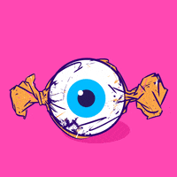 chuvardina art pink pop eye GIF