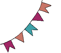 ilustranaka color rosa bandeira verde Sticker