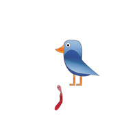 Hungry Blue Bird GIF by GT8Studios