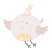 Happy Flying Bird Sticker