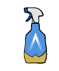 Spray Disinfectant Sticker by Astonish Cleaning Products