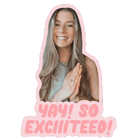Excited Lets Go Sticker by Caroline's Choice