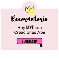creacionesabii live recordatorio abii abii creaciones Sticker