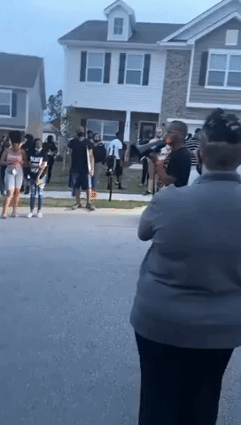 Protesters Gather Outside Home in Columbia, South Carolina, After Viral Video Shows Soldier Threaten Black Man
