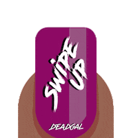 DEADGAL dead inside nail tech luxury nails beautiful nails Sticker