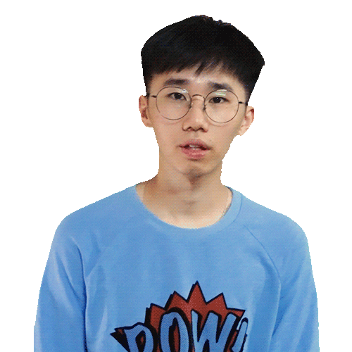 shocked asian Sticker