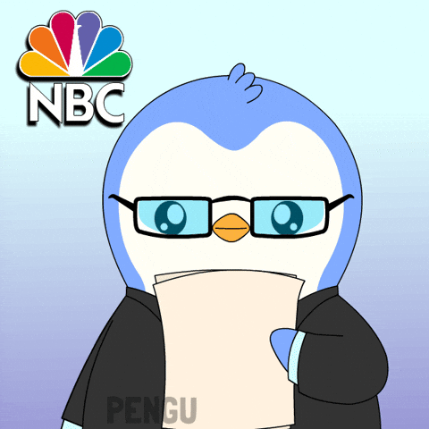 Calculating Breaking News GIF by Pudgy Penguins