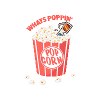 Drive In Popcorn Sticker by SteppinOut