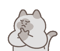Cat Think Sticker