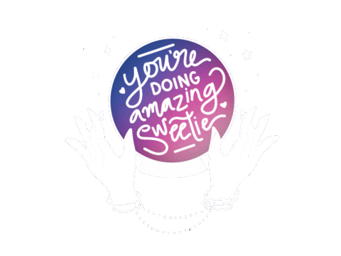 lunadesignco giphyupload amazing message cosmic Sticker