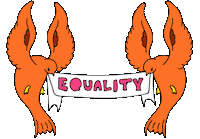 Feminism Flying Sticker by Trap Bob