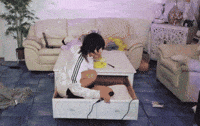 Party Sitting In GIF