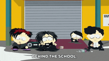 goth kids GIF by South Park 