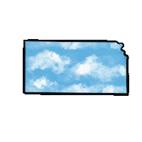 State Kansas Sticker by Flint Hills Moving