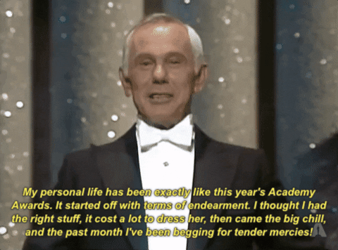johnny carson speech GIF by The Academy Awards