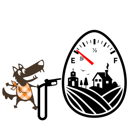 The Big Bad Wolf Easter Sticker by The Big Bad Wolf Souvlaki & Burger Bar