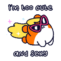 Sexy Too Cute Sticker