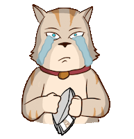 Cat Cry Sticker by Henry Fernando Naven