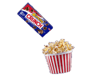 Movie Snack Popcorn Sticker by CRUNCH