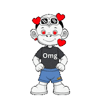 White Monkey Omg Sticker by Zhot