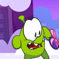 Shriek GIF by Om Nom