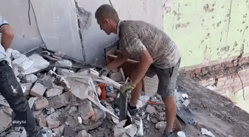 Apartments Destroyed in Nikopol, Ukraine, After Overnight Strikes