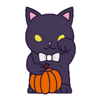 Black Cat Love Sticker by Urban Outfitters