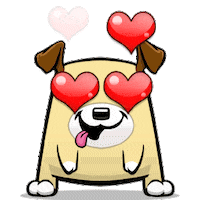 In Love Hearts Sticker by PeopleFun