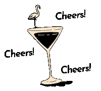 Cheers Drinks Sticker by Blamo! Podcast