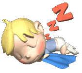 sleeping STICKER